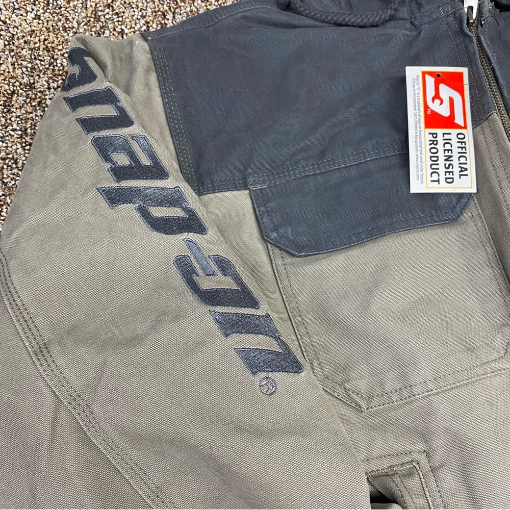 Snap-On Workwear Two-Tone Tan & Grey Jacket NWT Men’s Medium & Large available - Picture 2 of 14